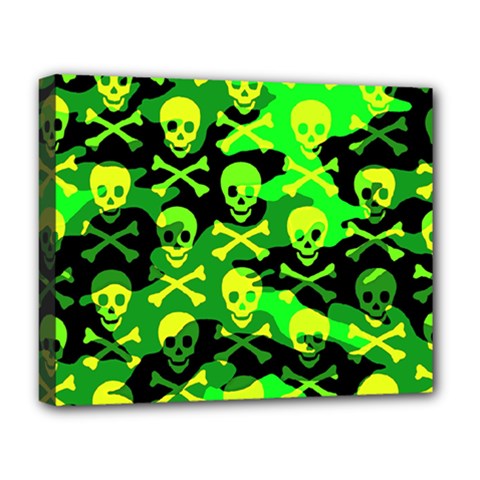 Skull Camouflage Deluxe Canvas 20  x 16  (Stretched) from ArtsNow.com