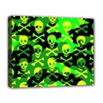 Skull Camouflage Deluxe Canvas 20  x 16  (Stretched)