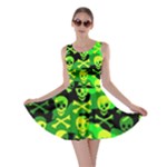 Skull Camouflage Skater Dress