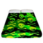 Skull Camouflage Fitted Sheet (Queen Size)