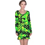 Skull Camouflage Long Sleeve Nightdress