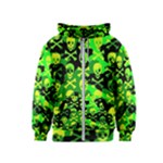 Skull Camouflage Kids  Zipper Hoodie