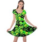 Skull Camouflage Cap Sleeve Dress