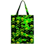 Skull Camouflage Zipper Classic Tote Bag