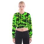 Skull Camouflage Cropped Sweatshirt