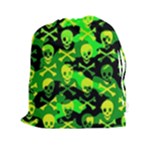 Skull Camouflage Drawstring Pouch (XXL)