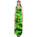 Skull Camouflage Empire Waist Maxi Dress