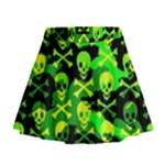 Skull Camouflage Mini Flare Skirt