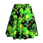 Skull Camouflage High Waist Skirt