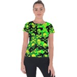 Skull Camouflage Short Sleeve Sports Top 