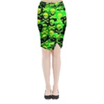 Skull Camouflage Midi Wrap Pencil Skirt