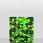 Skull Camouflage Full Print Rope Handle Tote (Large)