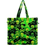 Skull Camouflage Canvas Travel Bag