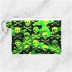 Skull Camouflage Canvas Cosmetic Bag (Medium)