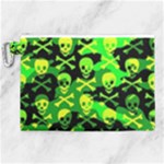 Skull Camouflage Canvas Cosmetic Bag (XL)