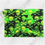 Skull Camouflage Canvas Cosmetic Bag (XXL)