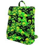 Skull Camouflage Flap Top Backpack