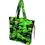 Skull Camouflage Drawstring Tote Bag