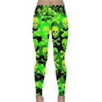 Skull Camouflage Lightweight Velour Classic Yoga Leggings