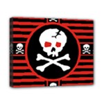 Skull Cross Canvas 10  x 8  (Stretched)