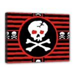 Skull Cross Canvas 16  x 12  (Stretched)