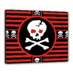 Skull Cross Canvas 20  x 16  (Stretched)