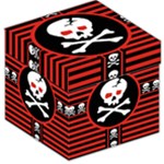 Skull Cross Storage Stool 12 