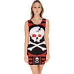 Skull Cross Bodycon Dress