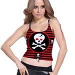 Skull Cross Spaghetti Strap Bra Top