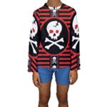 Skull Cross Kids  Long Sleeve Swimwear