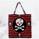 Skull Cross Grocery Tote Bag