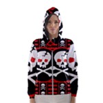 Skull Cross Women s Hooded Windbreaker