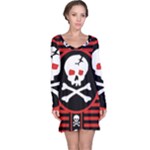 Skull Cross Long Sleeve Nightdress