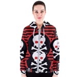 Skull Cross Women s Zipper Hoodie