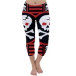 Skull Cross Capri Winter Leggings 