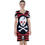 Skull Cross Short Sleeve Nightdress