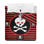 Skull Cross Duvet Cover Double Side (Full/ Double Size)