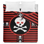 Skull Cross Duvet Cover Double Side (Queen Size)