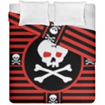 Skull Cross Duvet Cover Double Side (California King Size)