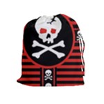 Skull Cross Drawstring Pouch (XL)