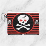 Skull Cross Canvas Cosmetic Bag (Medium)