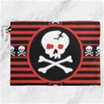 Skull Cross Canvas Cosmetic Bag (XXL)