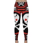 Skull Cross Lightweight Velour Classic Yoga Leggings