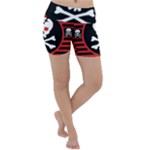 Skull Cross Lightweight Velour Yoga Shorts