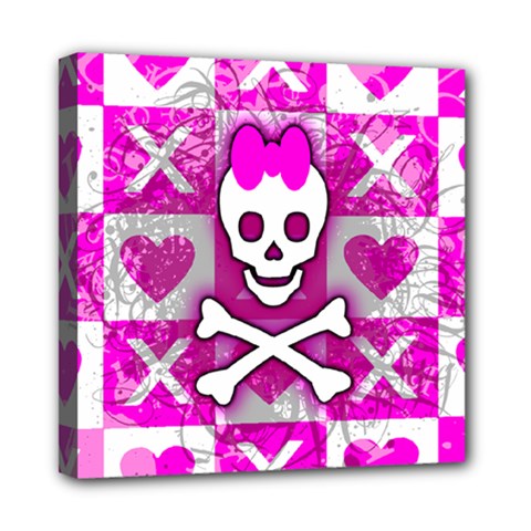 Skull Princess Mini Canvas 8  x 8  (Stretched) from ArtsNow.com