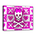 Skull Princess Canvas 14  x 11  (Stretched)