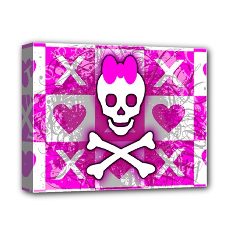 Skull Princess Deluxe Canvas 14  x 11  (Stretched) from ArtsNow.com