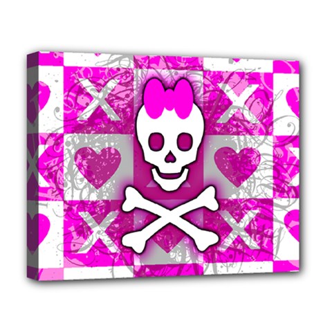 Skull Princess Deluxe Canvas 20  x 16  (Stretched) from ArtsNow.com