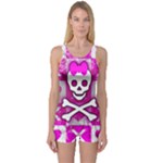 Skull Princess One Piece Boyleg Swimsuit