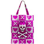 Skull Princess Zipper Classic Tote Bag